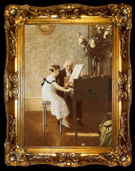 framed  george bernard shaw Young lady to accept fees from her piano teacher, ta009-2